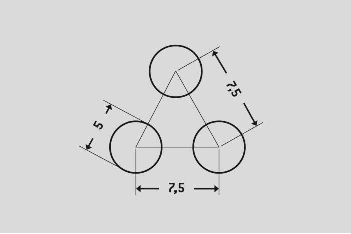 Děrovaný plech Rv 5-7,5, Ocel