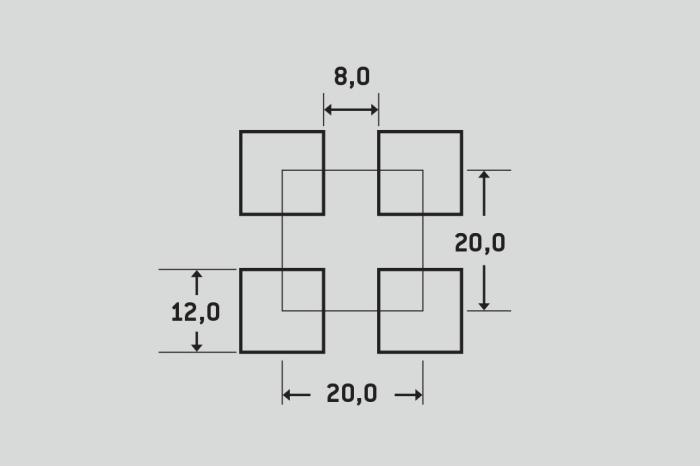 Prolisovaný plech Qsg 12-20, Ocel