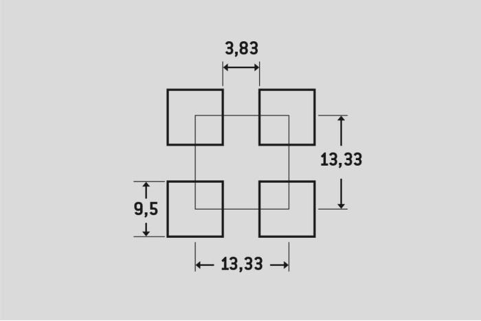 Děrovaný plech Qg 9,5-13,33, Ocel