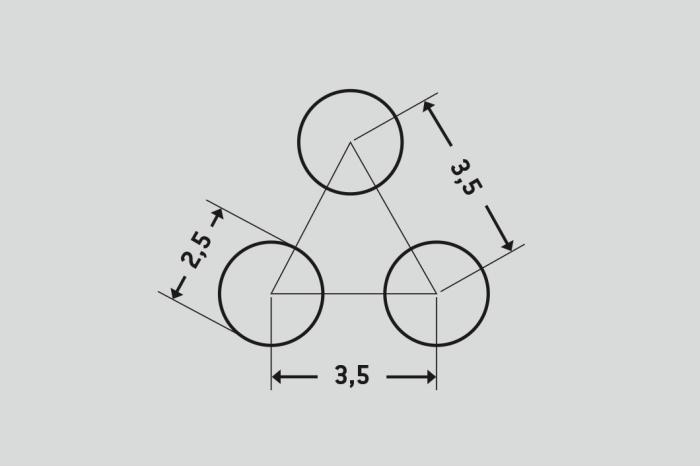 Děrovaný plech Rv 2,5-3,5, Ocel