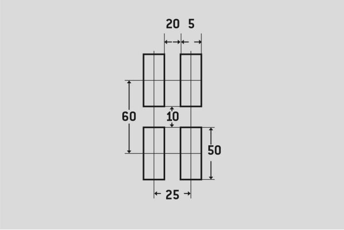 Děrovaný plech Lgeq 5x50-25x60, Hliník