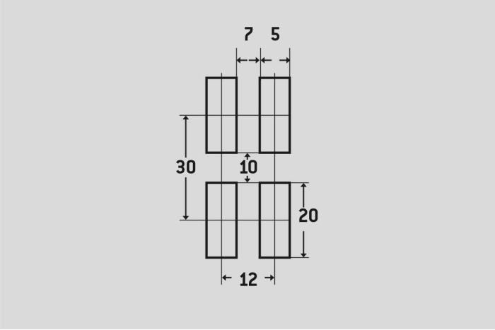 Děrovaný plech Lgeq 5x20-12x30, Hliník