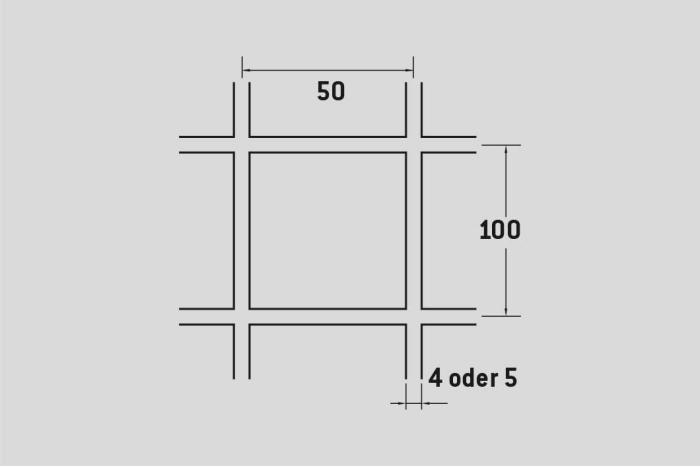 Svařovaná síť 50x100, Ocel