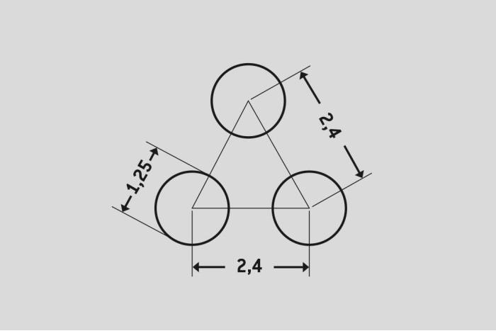 Děrovaný plech Rv 1,25-2,4, Ocel